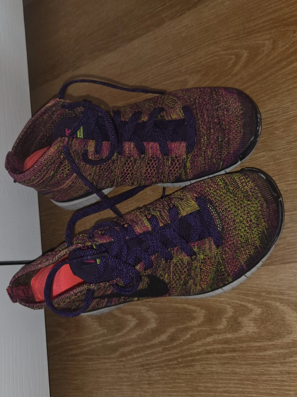 Nike Multicolor Flyknit High-Top Sneakers